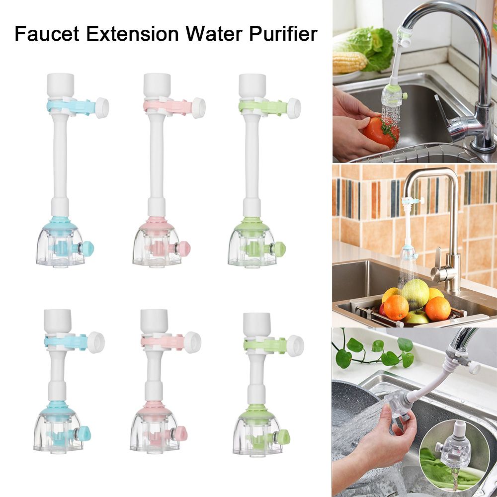 Water-saving Flexible Diffuser Extender Splash-Proof Water Filter Tap Outlet Head Kitchen Faucet Water-tap Extender