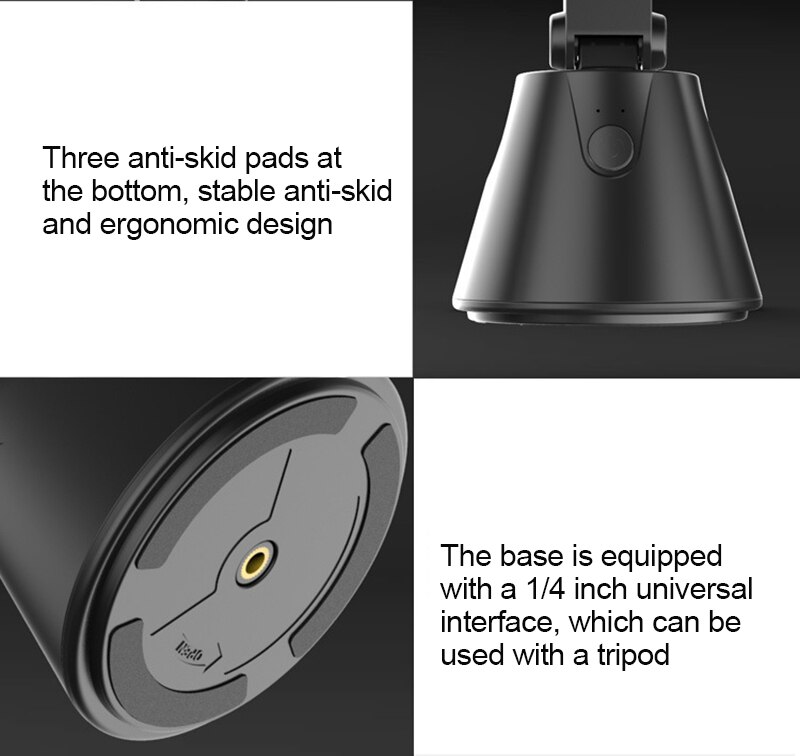 Mobiele Telefoon Handheld Gimbal Ai Smart Capture 360 ° Rotatie Gezichtsherkenning Object Tracking Camera Telefoon Houder