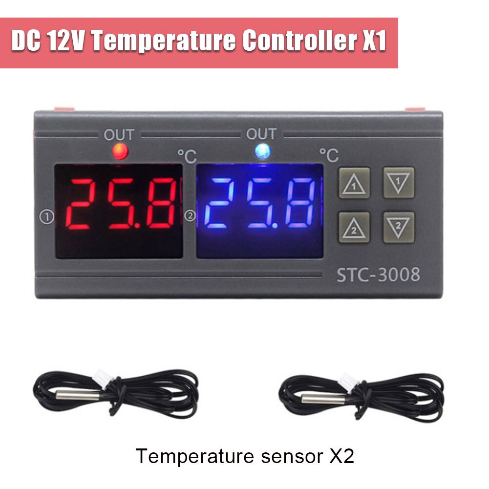Digital Display Intelligent Dual Control Electronic Thermostat Dual Display Dual Electronic Temperature Home Intelligent System