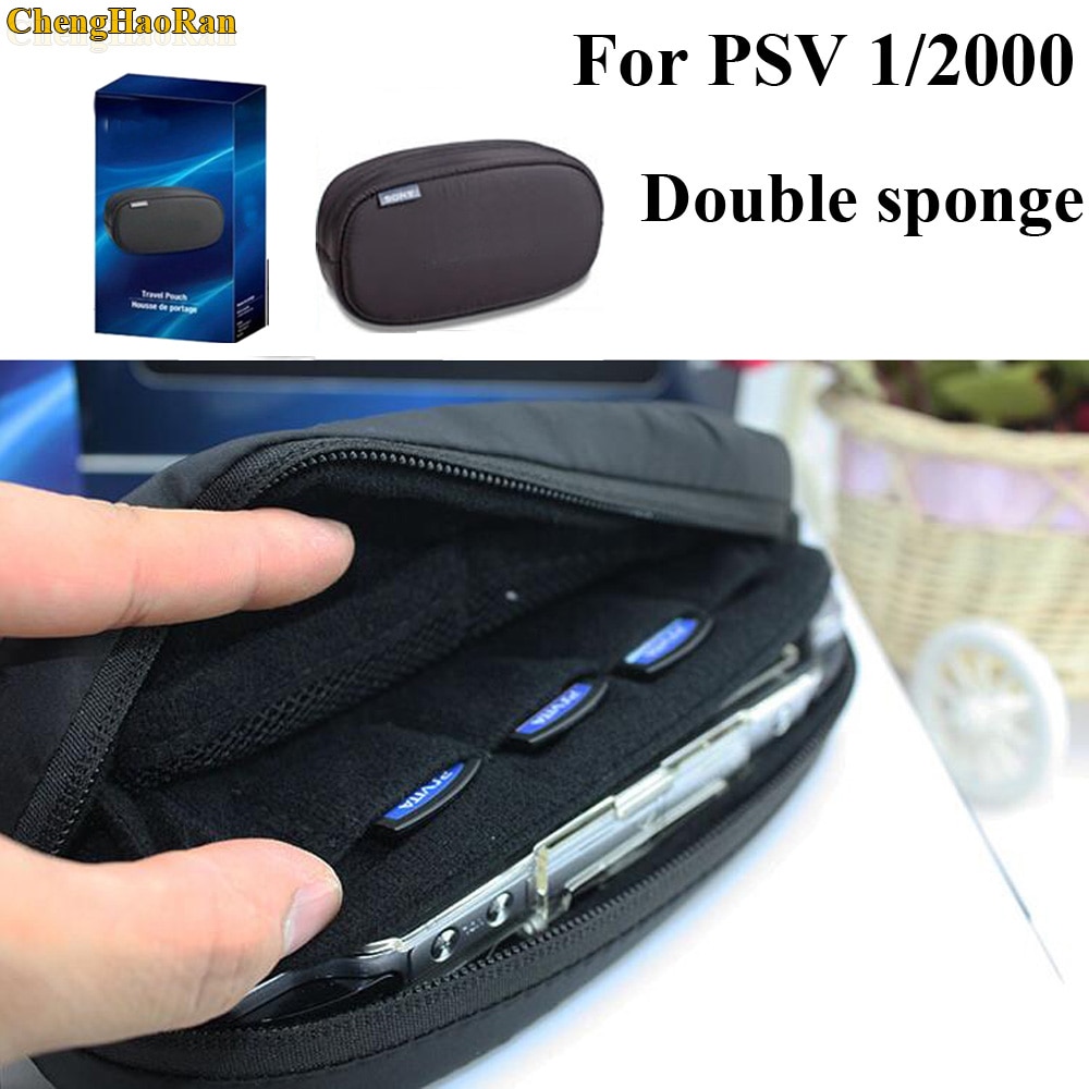 3color 1pc blue black Large Capacity Soft Travel Protective Case Pouch Bag for Playstation PS VITA 1000 PSV 2000 PSVITA SLIM