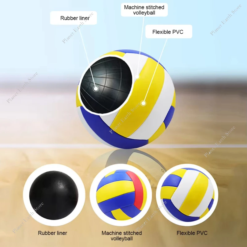 Volleybal maat 5, professioneel wedstrijdtrainingsvolleybal voor strand buiten binnen nr. 5-bal voor studenten volwassen tieners