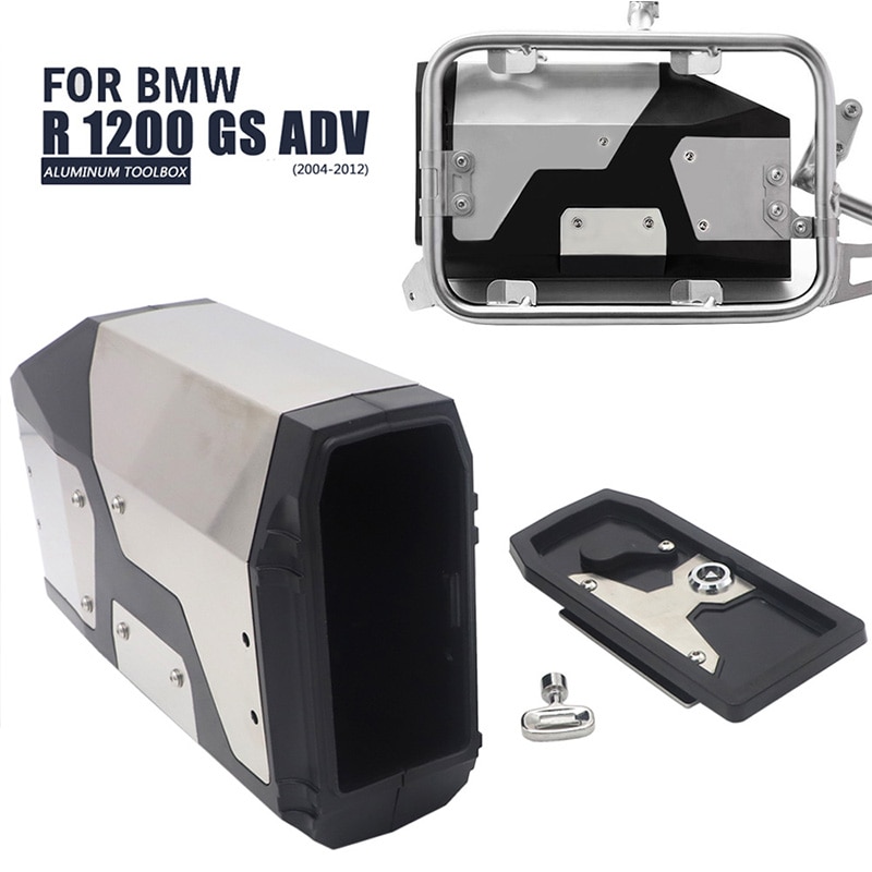 Big ! Tool Box For BMW r1250gs r1200gs lc & adv Adventure all years for BMW r 1200 gs Left Side Bracket Aluminum box