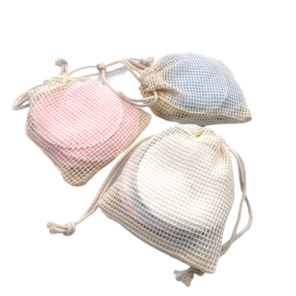 Eco Herbruikbare Bamboe Makeup Remover Pads 10 Stks/zak Wasbare Rondes Gezichtsreiniging Katoen Make Up Verwijderen Pads Tool