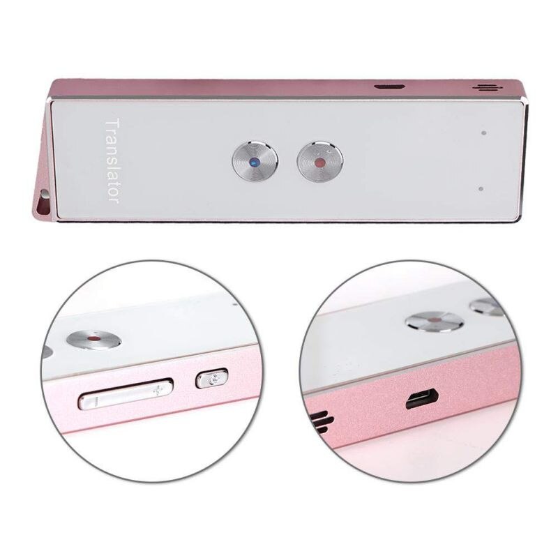 Bluetooth Portable Smart Translator For Real-Time Intelligent Multi-Language Voice Text Translation Device, More Than 40 Langu