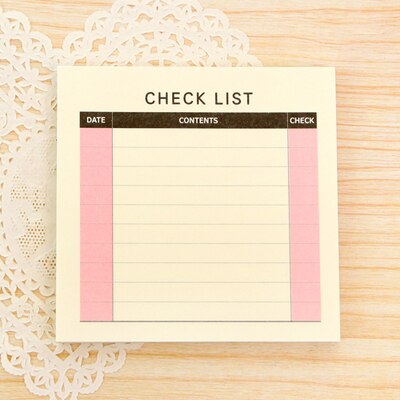 Weekly Planner Stickers Monthly Planner Notepad Portable Memo Accounting Desk Memo Pad Check List Planner Agenda: Check List