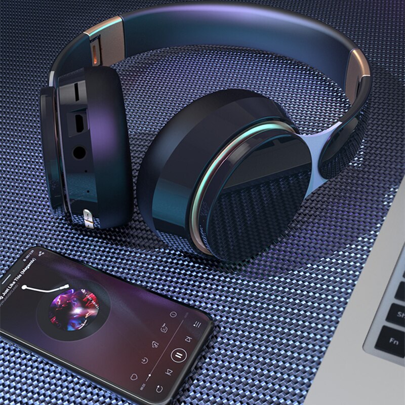 Xiaomi Headset Bluetooth Headset Sport Vouwen Intrekbare Computer Game All-Inclusive Headset Draadloze Bluetooth Met Fm Card