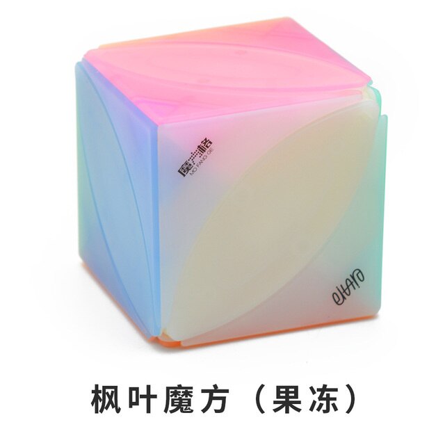 Qiyi Jelly Color Neo Magic Cube cubo trasparente Puzzle Finger giocattoli cubi di velocità professionali giocattoli educativi precoci per bambini: leaf