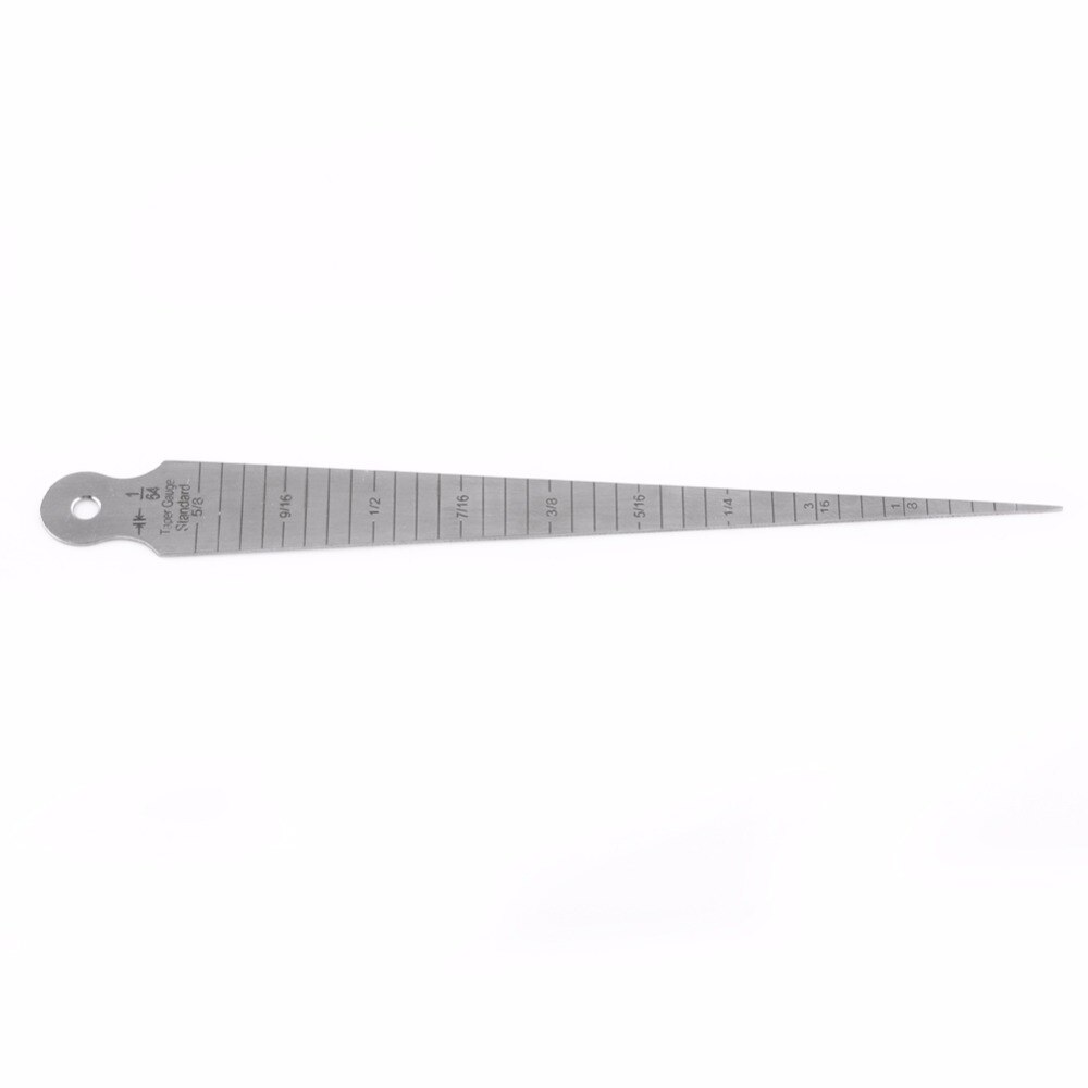 1pc 1-15mm Stainless Steel Taper Gauge Feeler Gap Hole Measuring Tool Double Side Wedge Feeler Hole Gap Taper Aperture Scale