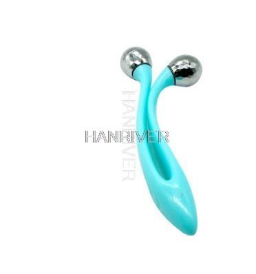 Face massage instrument lift V face manual roller body massage multi-functional portable: Blue