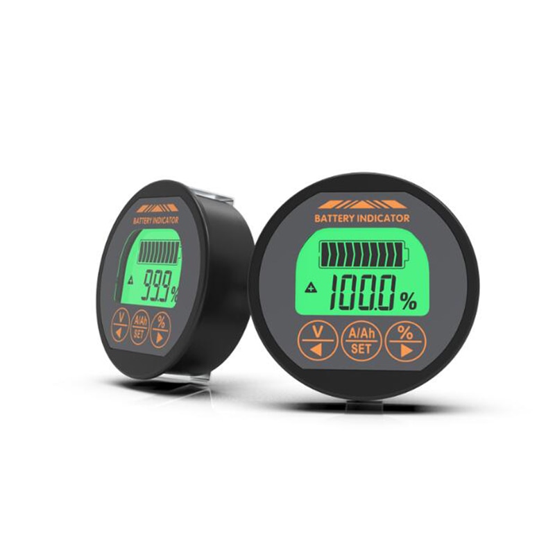 Novo medidor de capacidade da bateria, indicador de capacidade da bateria, amperímetro e testador de voltímetro e bateria dc 8-80v, 50a, 100a, 350a, tr16