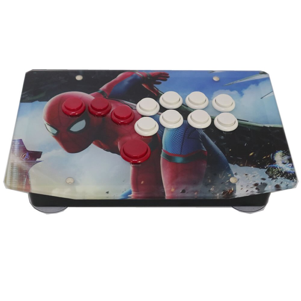 RAC-J500B todos os botões hitbox estilo arcada joystick luta vara controlador de jogo painel de obras de arte para pc usb