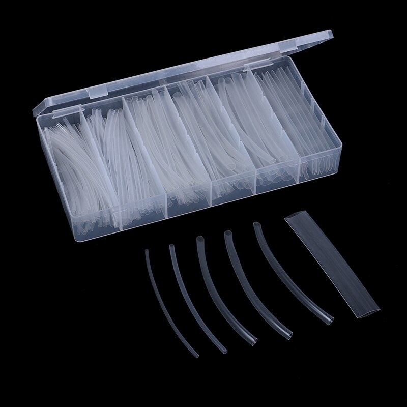 150 pièces 100mm 2:1 thermorétractable Tube polyoléfine Tube Transparent gaine