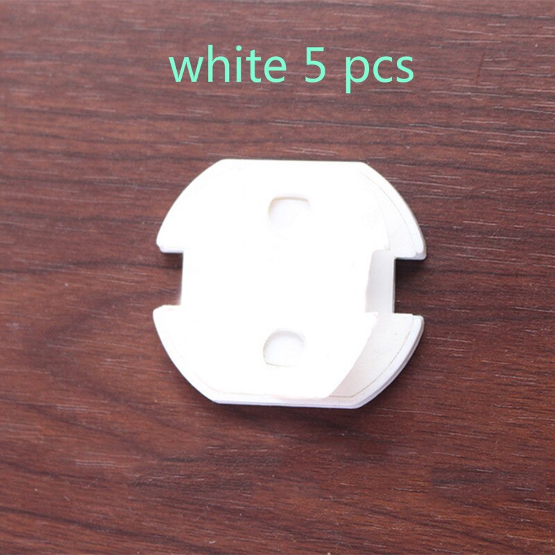 1/5pcs Child Baby Safety Anti-shock Socket Cover Protector Is Equipped With A Special Opening Key To Activate The Socket: white5pcs