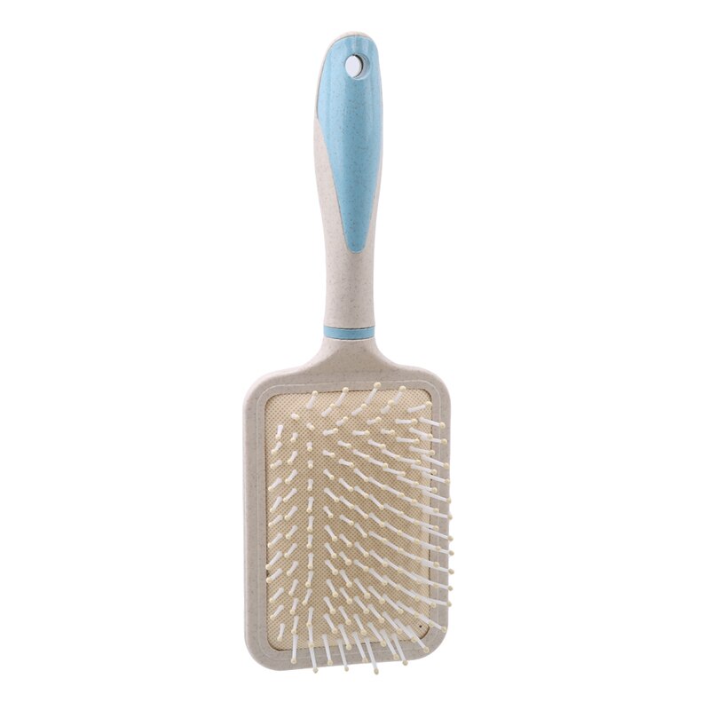 Palha de trigo escova de cabelo profissional almofada cabelo massagem pente palha escova massagem estilo do cabelo almofada de ar plana pente quadrado