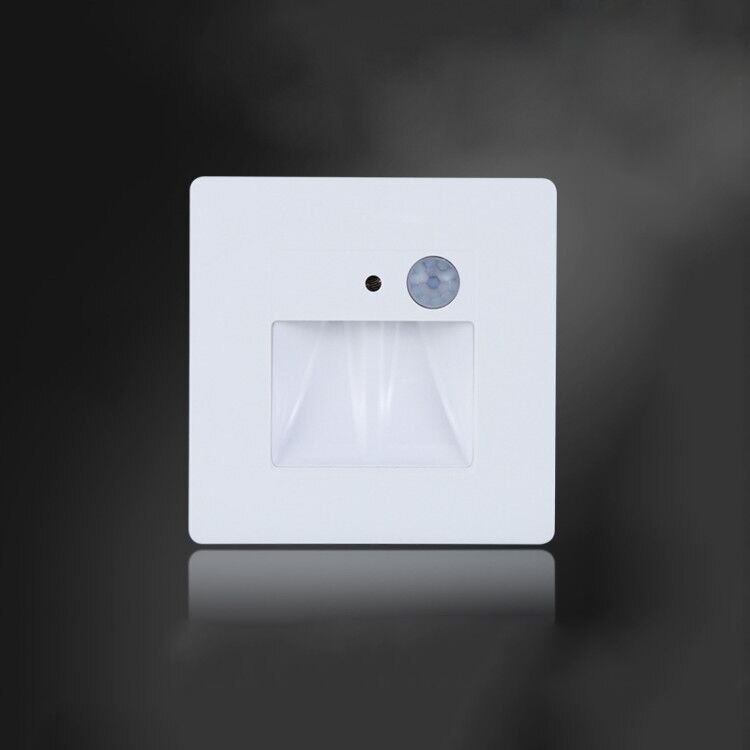 Motion Sensor Recessed Led Stair Light 85-265V led wall Sconce lighting Indoor Step stairway wall lamps warm / cool white