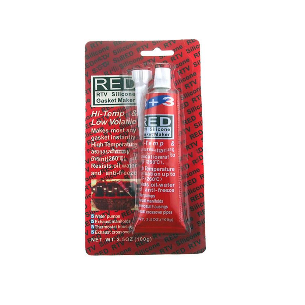 Auto Motor 100g Hittebestendige Siliconenkit Rubber Vochtbestendig Lijm Voor Auto Motor: Red