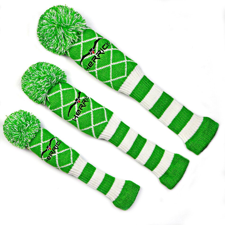 Clubs de golf couvre-chef laine tricot Clubs de Golf ensemble pilote NO.3.5 Fairway bois couvre-chef 3 couleurs au choix