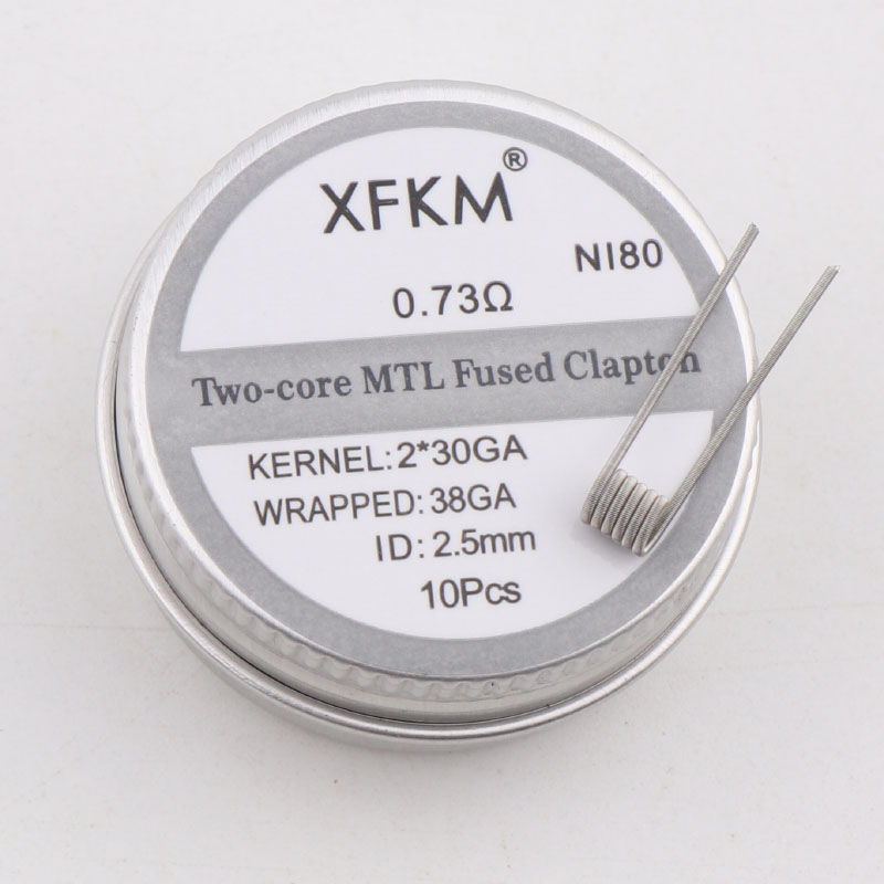 XFKM nuove bobine prefabbricate Superfine MTL fai-da-te Ni80/A1/SS316L clapton fuso premade per atomizzatori manta mtl RTA: Mtl-2-30-38-Ni80