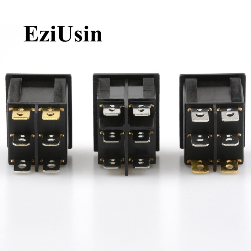 1pcs On-Off KCD8-212N KCD2 6Pin Black Red Boat Car Rocker Switch 16A 250V 20A 125V AC Button 6P 24*30mm 24x30 KCD3-606 KCD3-2