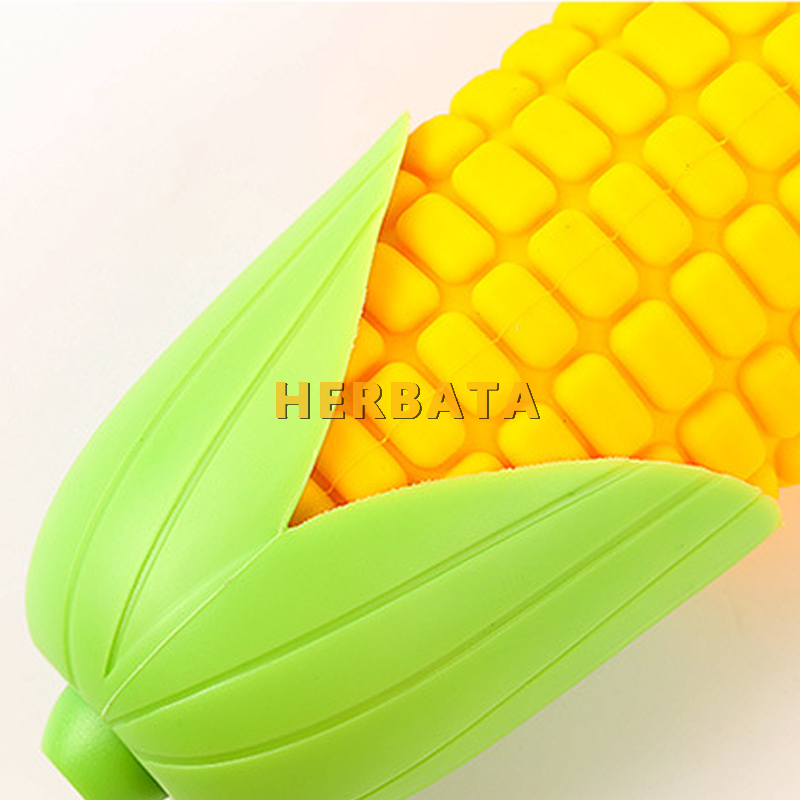 Corn Shaped Silicone Pencil Case - Fun Food-Themed Pen Storage Bag for School Supplies & Student Stationery (Cartuchera)