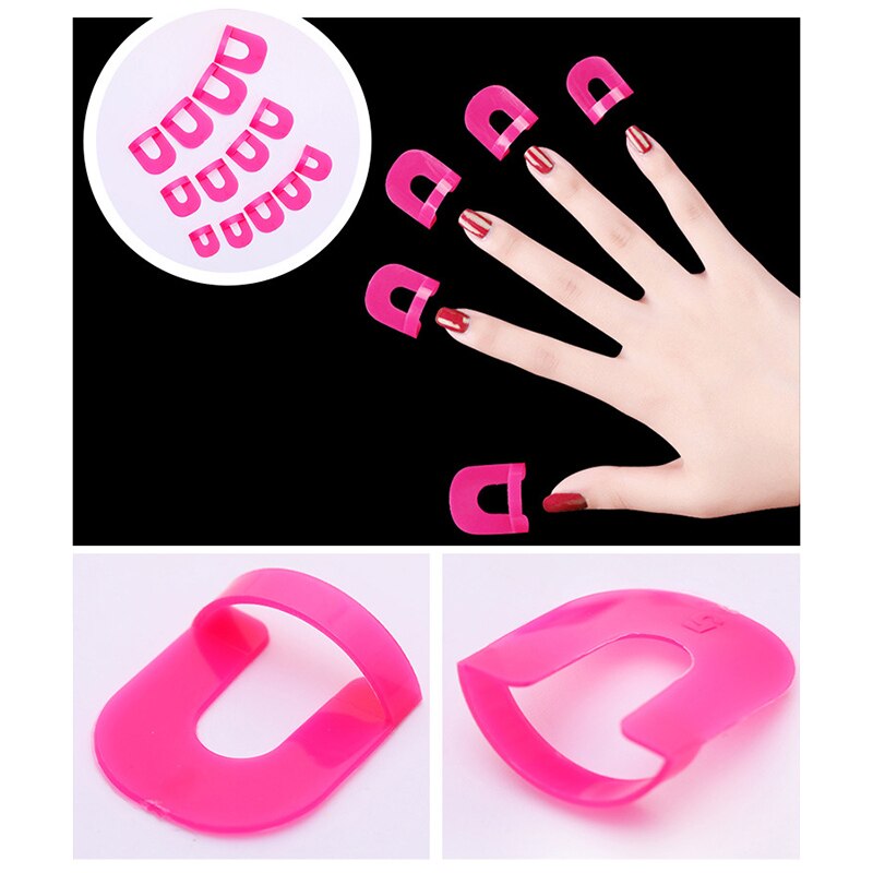 26 Pcs Nail Form Gel Model Clip Manicure Nail Art Spill-proof Finger Cover DIY Tools @ME88