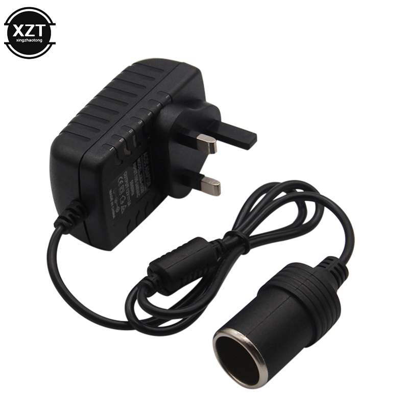 Encendedor de cigarrillos de 24W para el hogar, 220V CA a 12V CC 2A, adaptador de encendedor de cigarrillos para coche, convertidor de enchufe, probador de carga de coche