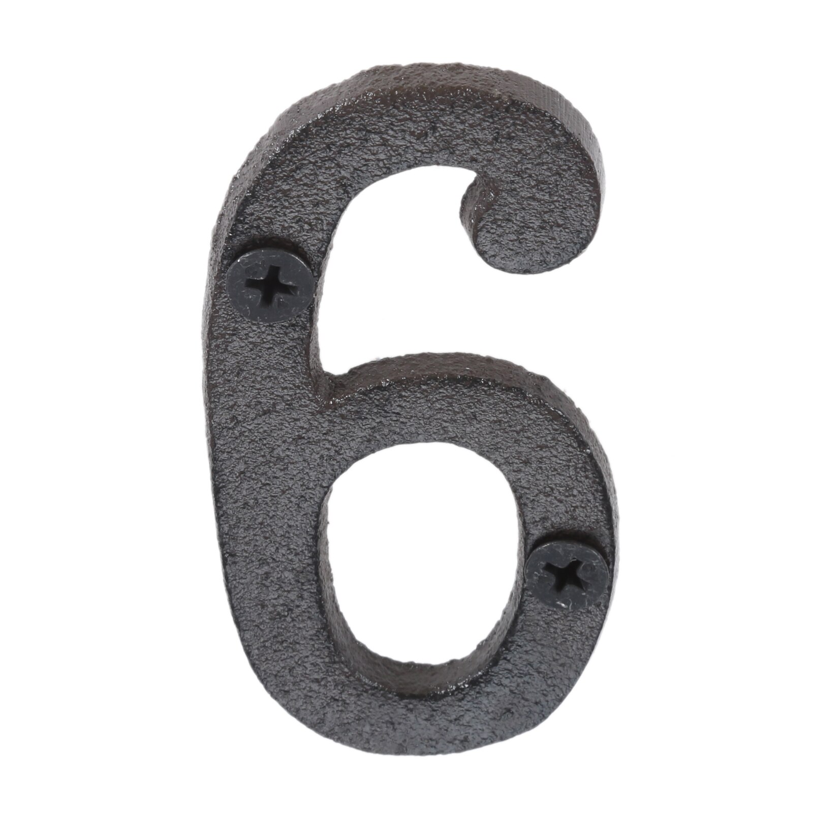 Metall Buchstaben Zahlen Zeichen w/schraube 7,5-8cm Schwere Textur Gusseisen Türschild Wand Ornament DIY Home/Hotel/Bar Outdoor Adresse: Lila