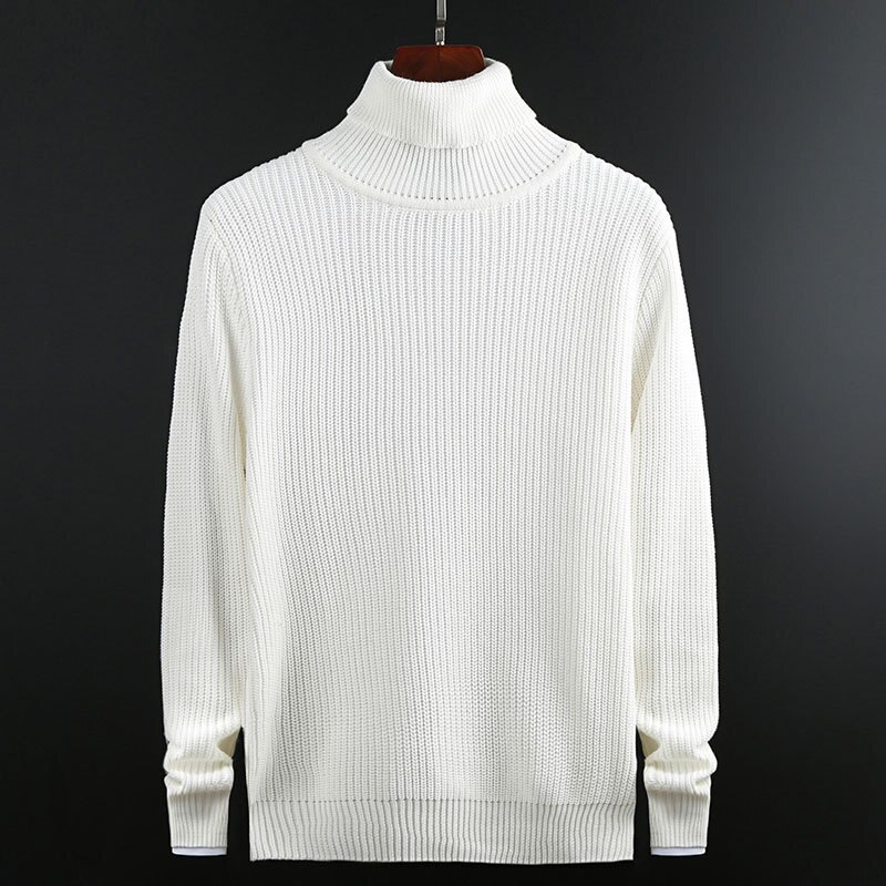 Suéter de cuello alto blanco de otoño para niño, – Grandado