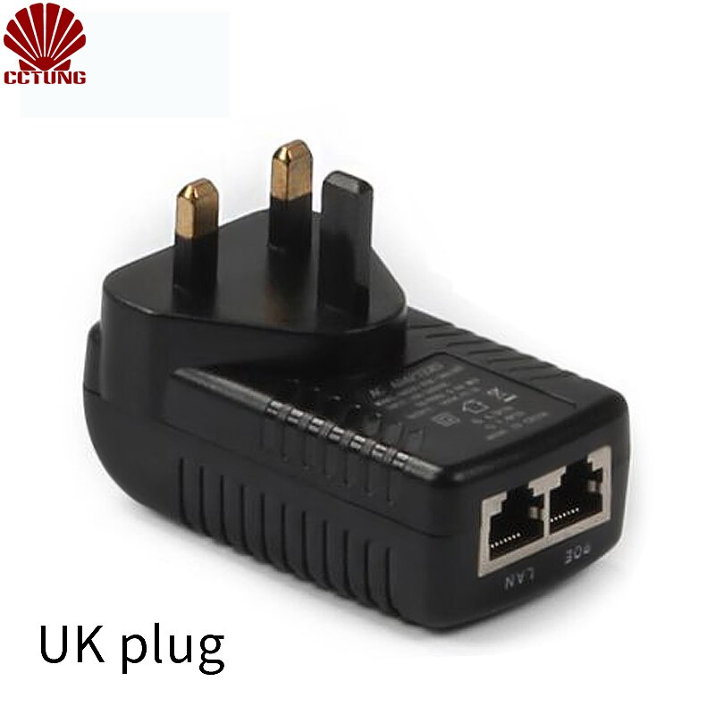 DC12V 1A POE (Power Over Ethernet) injector 12 w Stekker POE Switch voor CCTV POE IP Cam Power Adapter EU/US/AU/ UK plug Optioneel