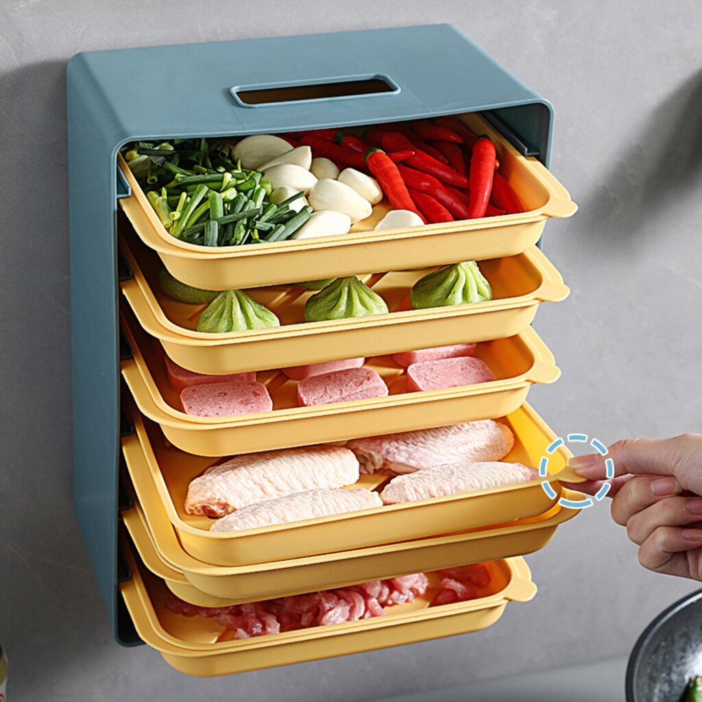 Food Preparation Tray Plastic Food Storage Tray Rack Kitchen Drain Racks
