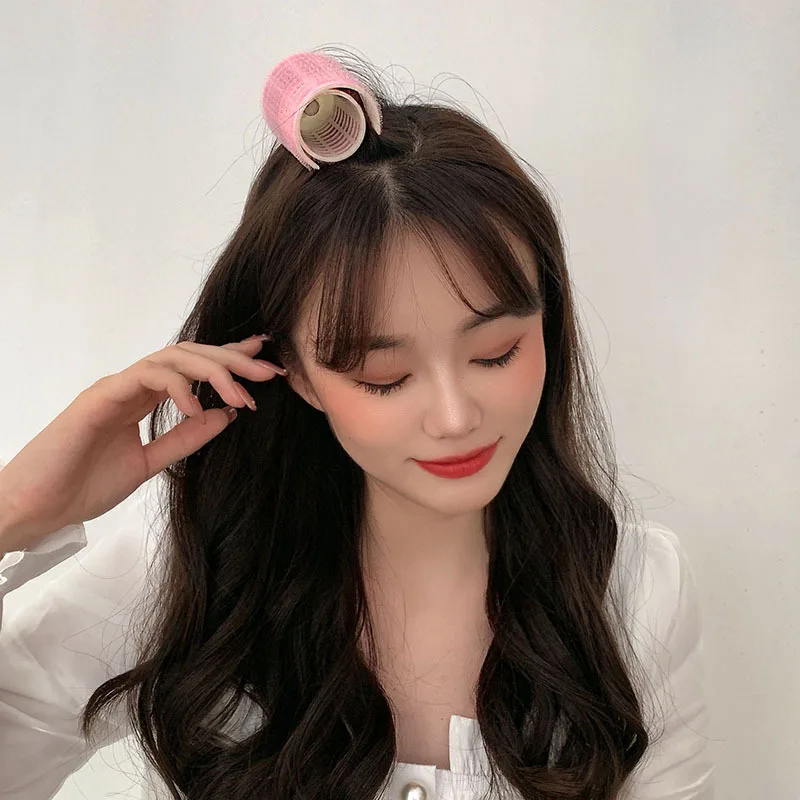 S/M/L Rulli per capelli pigri Bigodini per capelli Frangia ad aria Rulli per arricciare Plastica autoadesiva Arricciatura dei capelli Parrucchiere messa in piega Strumento fai da te