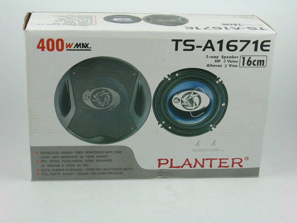 Altavoces coaxiales para coche, TS-A1671E, 6 pulgadas, 4 vías, vatios, novedad de 400