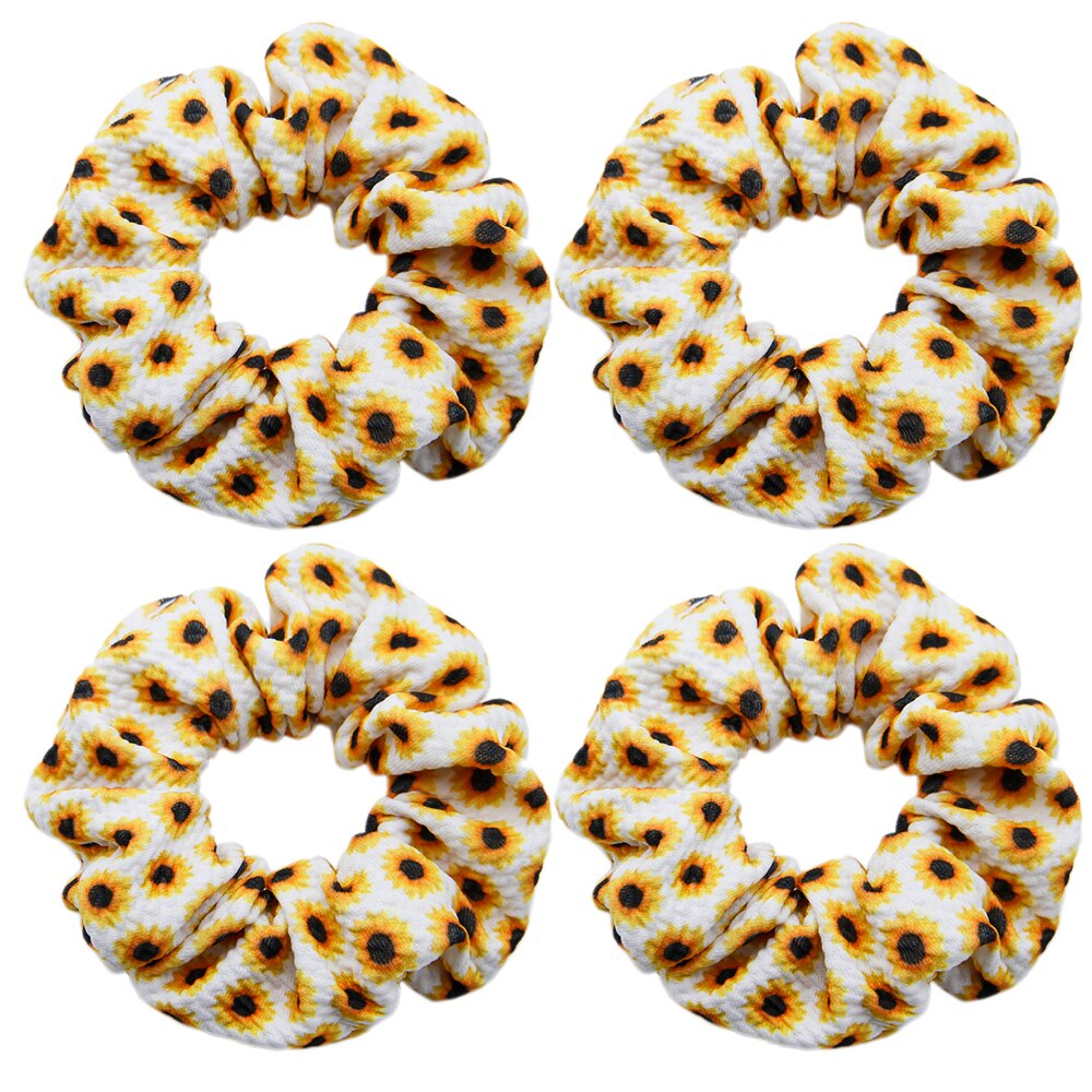 Trykt bullet liverpool hår scrunchies 1 stk, stretchy hestehaleholder, hårbåndtau for kvinner jente, stoff scrunchies ,,1 yc 10475