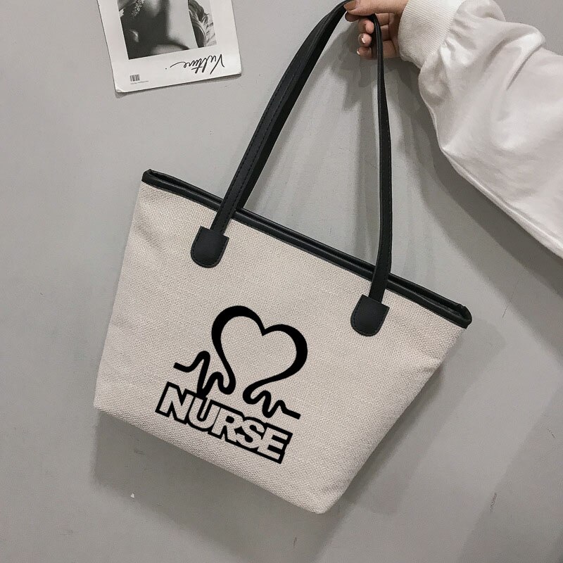 Nurse Tote Bag Nurse Shoulder HandBag Beach Bag Nursing Work Bag