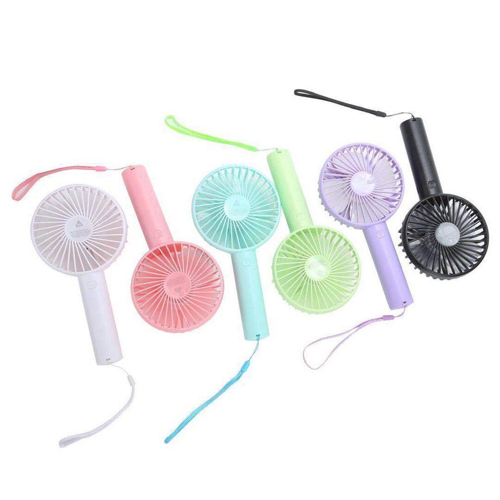 Rechargeable Portable Handheld Fan Without Battery Mini Usb Fan Four Leaf Fan Third Gear Wind Speed Silent Operation
