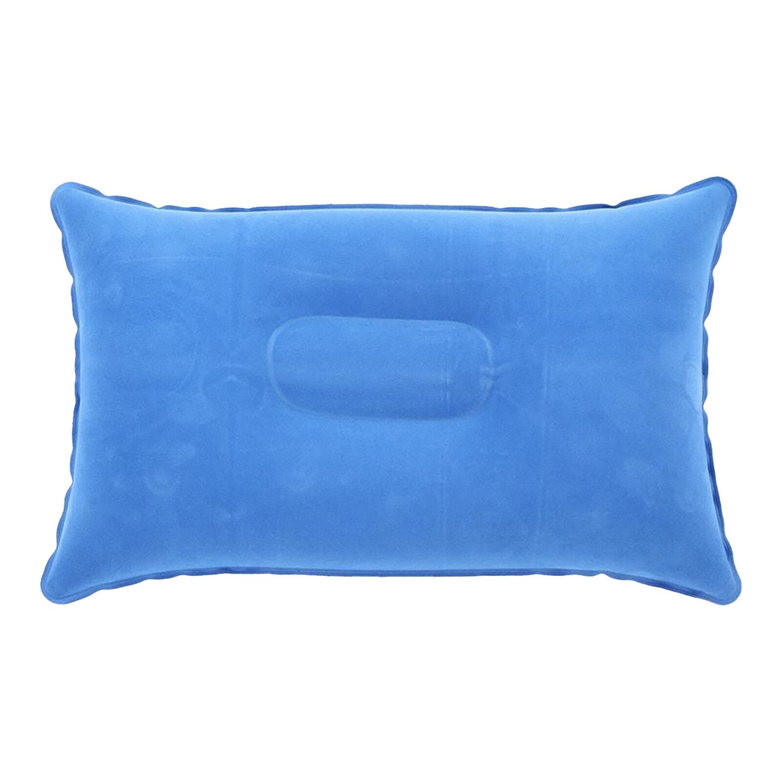Coussin gonflable Portable de voyage, oreiller de camping, avion de plage, hôtel, repose-tête pour dormir: Dark Blue 