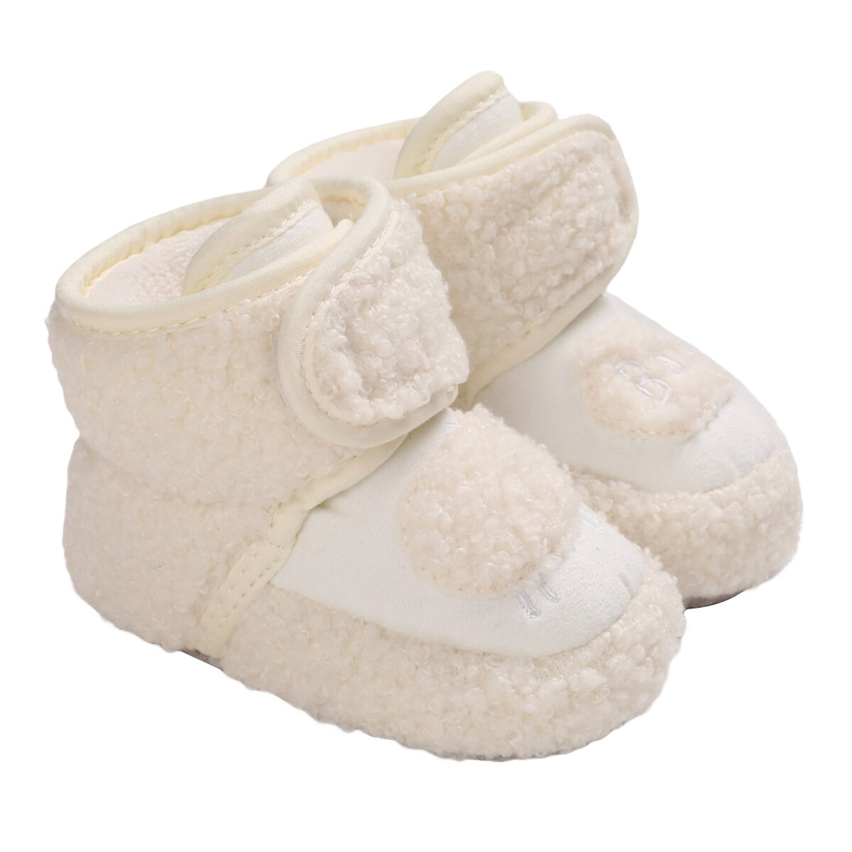 0-18m baby pojkar flickor tofflor söta får mönster spädbarn stövlar mjuk bomull små barn första rullator spjälsäng skor grippers: B / 13-18 månader