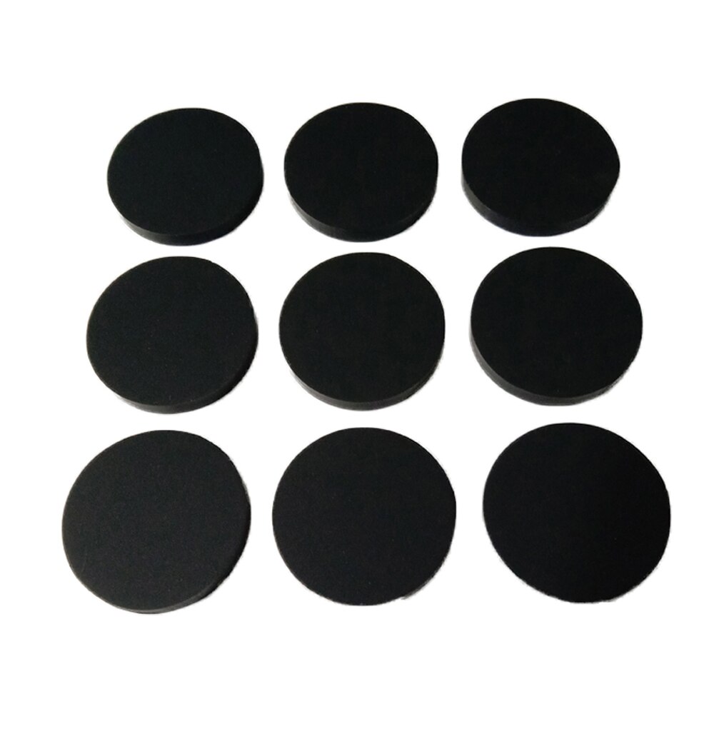 2pcs 3.5mm Thick Round Silicone Rubber Sheet Mat Diameter 21-83mm White/Black Seal Heat Resist Insulation Flat Gasket