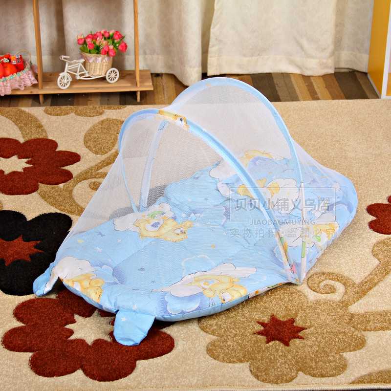 Cute Baby Mosquito Net Summer Baby Cradle Bed Netting Canopy Cushion Mattress For Infant