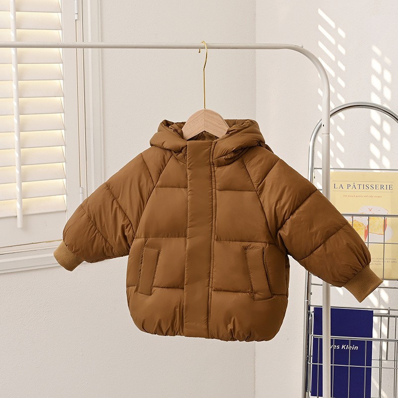 Høst vinter barnejakke smålåve hettejakke takrenne jenter låve tykkere varme parkas yttertøy baby utendørsfrakk