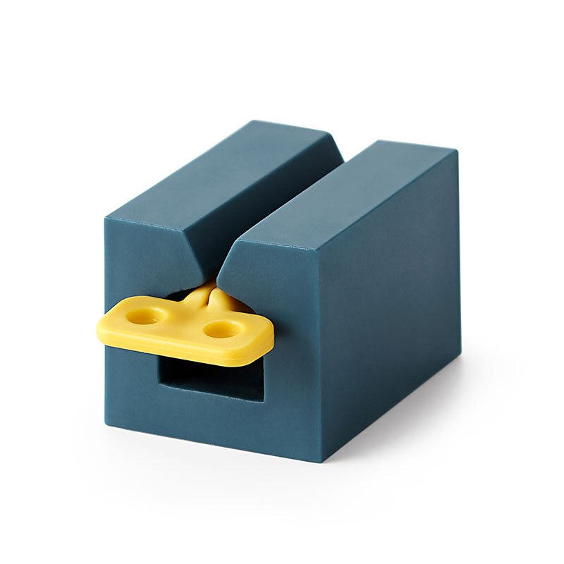 Exprimidor de tubo de pasta de dientes, prensa Manual para exprimir pasta de dientes, limpiador Facial con Clip, accesorios de limpieza para Baño: Dark Blue