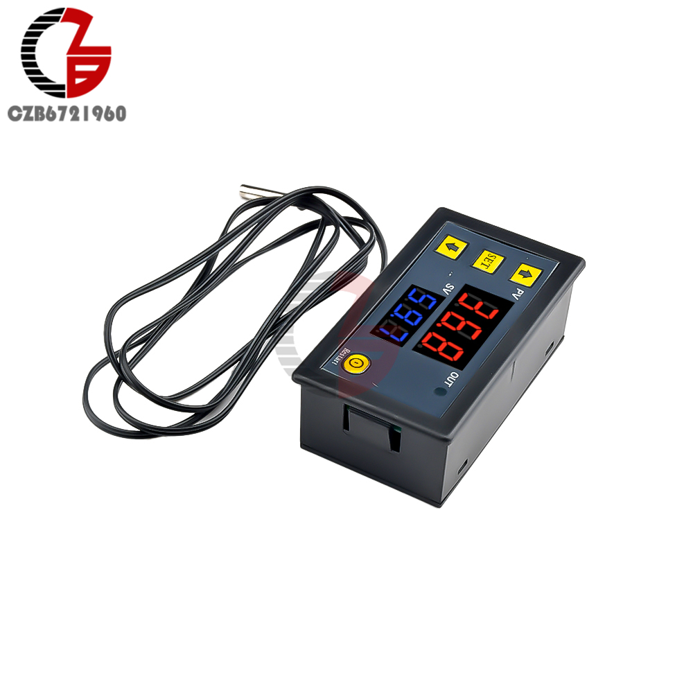 W3230 Digital Temperature Controller Thermostat Regulator Switch Sensor 12V 24V 220V Heating Cooling Control Thermoregulator