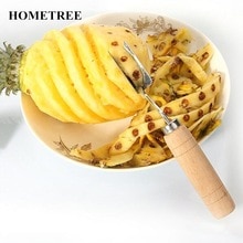 HOMETREE nowy kreatywny 1 sztuk krajalnica robić ananasa ze stali nierdzewnej ananas oko obierak ananas urządzenie robić usuwania nasion nóż narzędzia robić owoców H60