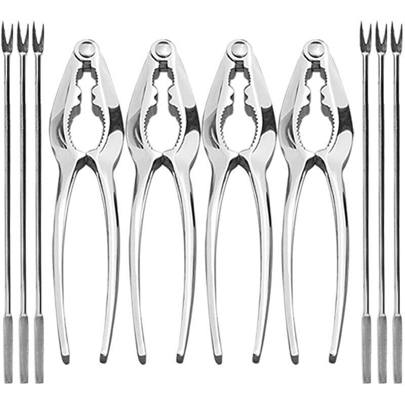 Seafood Gereedschap Set-10/12Pcs Kreeft Crackers En Picks Set, krab Been Cracker &amp; Vorken Moer Cracker-Keuken Gereedschap