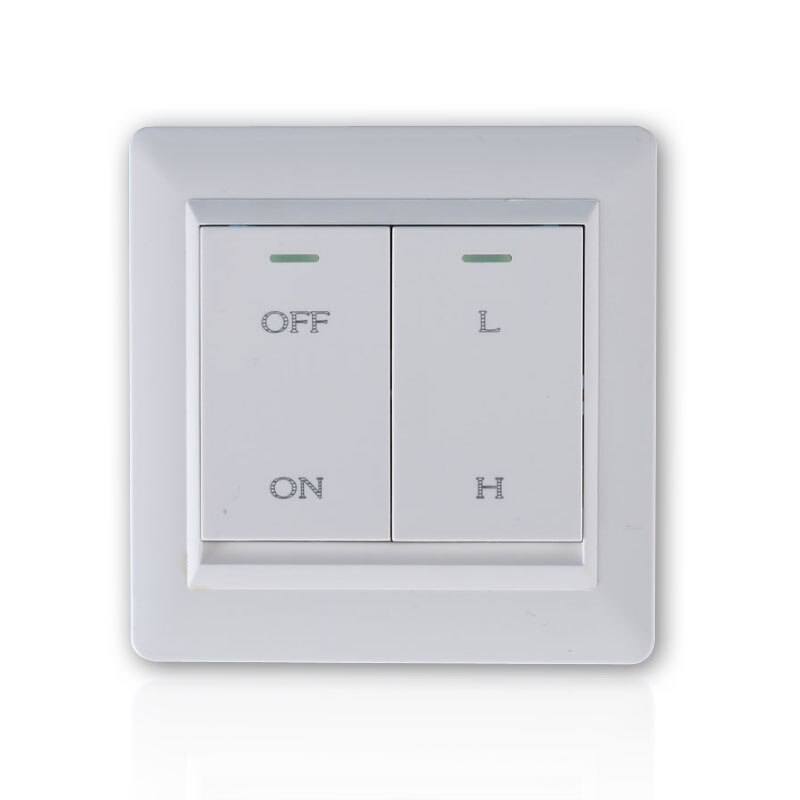 Inline Duct Fan ON/OFF Speed Switch Regulator Fan Controller Dual Push Button Inline Exhaust Fan Wall Dual Speed Switch: Default Title