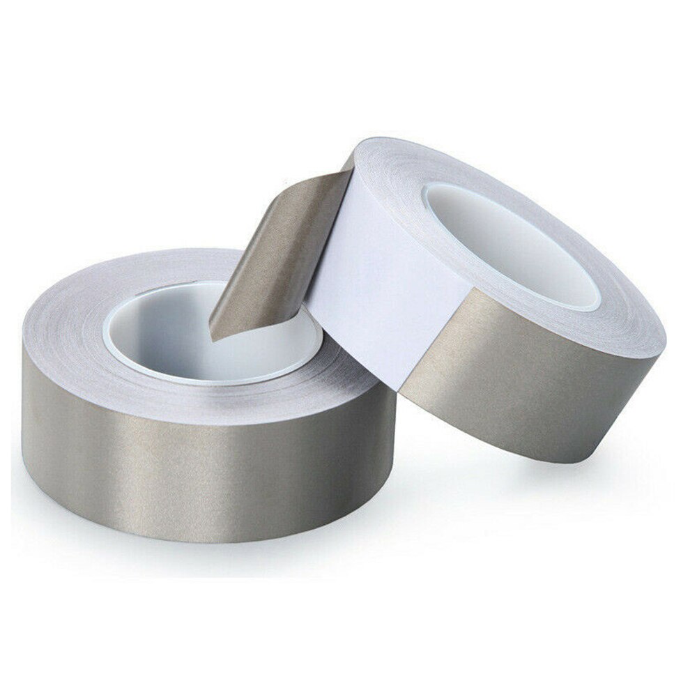 1 rulle kobber + nikkel faraday tape kobber magnetisk ledende elektrodebånd stof rf / emi / emf skjold selvklæbende tape