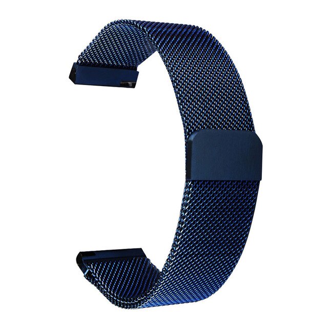 B57 Smartwatch Bracelet Stainless Steel Milanese Loop Watch Band Magnetic Closure Hero Band 3 Wrist Strap Metal Replacement: Milanese Blue