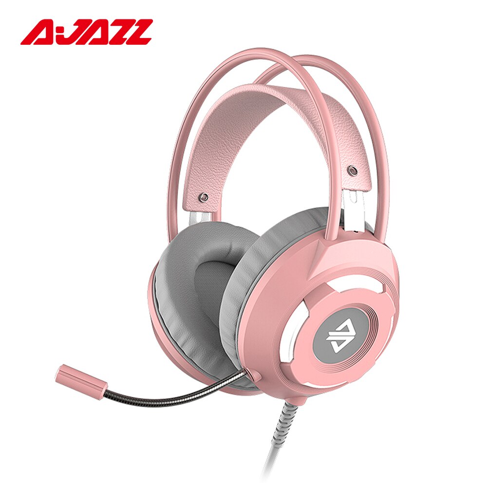 pink gamer headset with mic