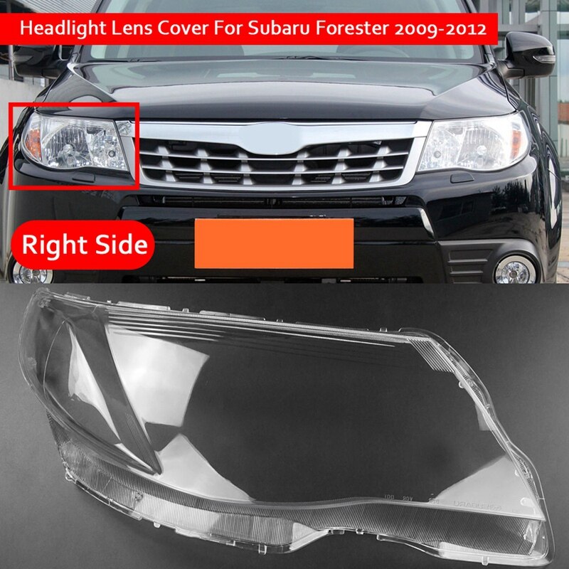 for Subaru Forester Car Headlight Clear Lens Cover head light lamp: right