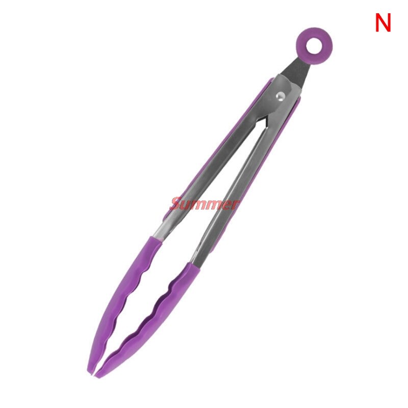 Purple Silicone Cooking Utensils Set Non-stick Spatula Shovel Wooden Handle Cooking Tools Set Special Heat-resistant: N